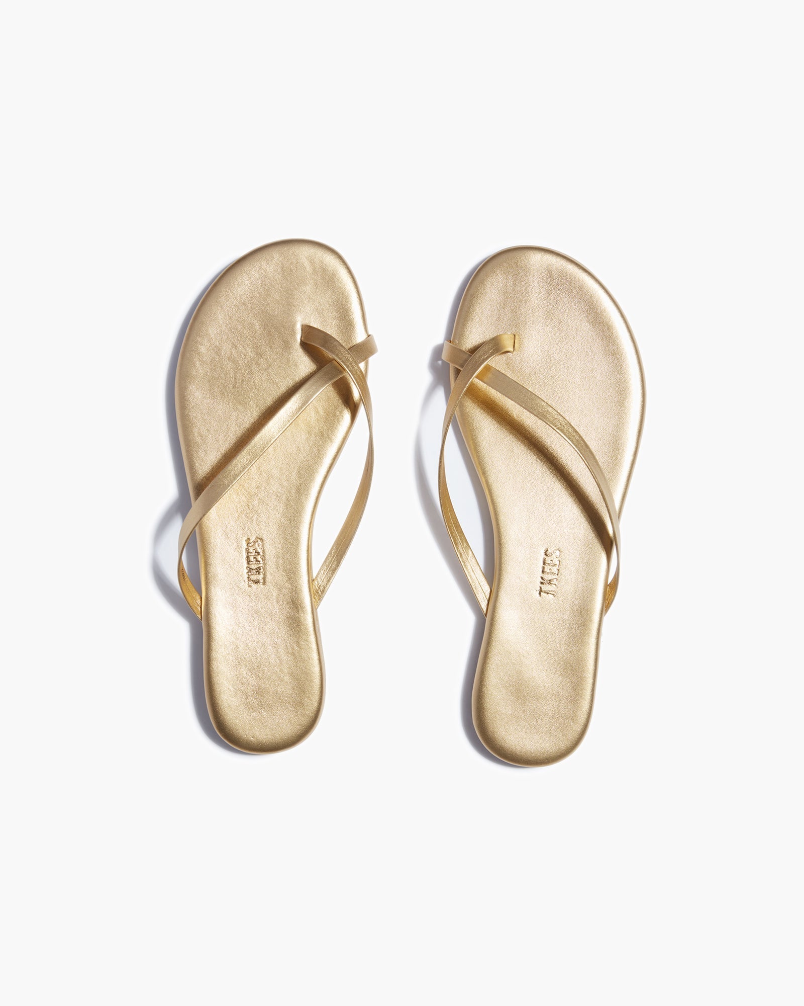 TKEES Riley Metallics Women's's's's's's's's's's's's's's's's's's's's's's Sandals Gold | BGD-318470